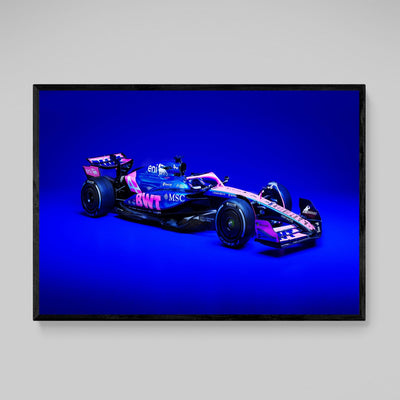 Pink F1 Car Wall Art - Luxury Art Canvas