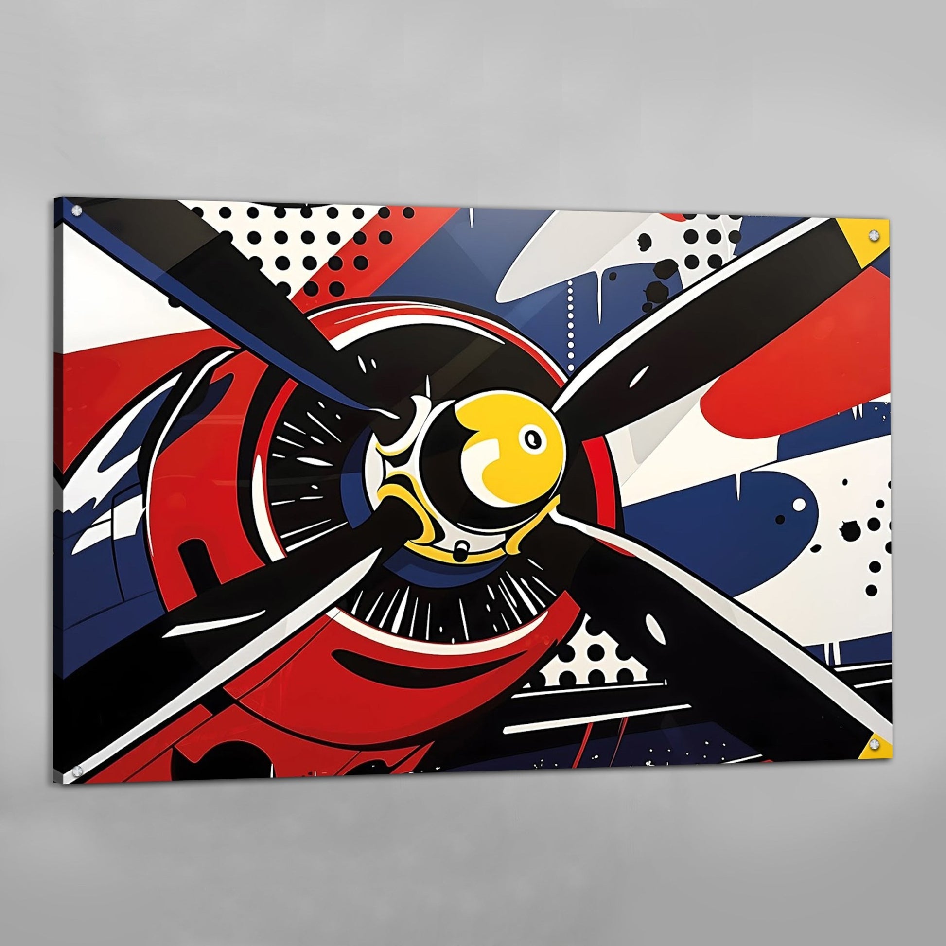 Plane Pop Art Canvas - Luxury Art Canvas