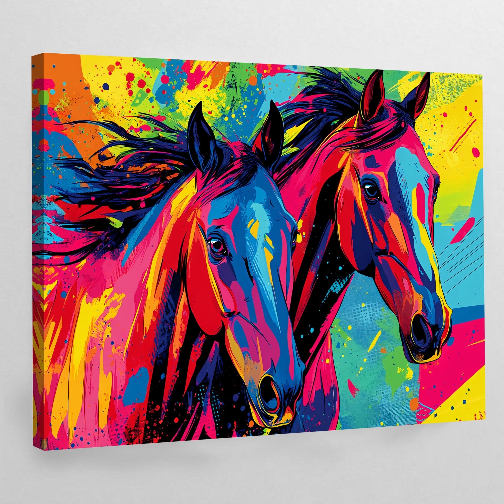 Pop Art Horse Wall Art - Luxury Art Canvas