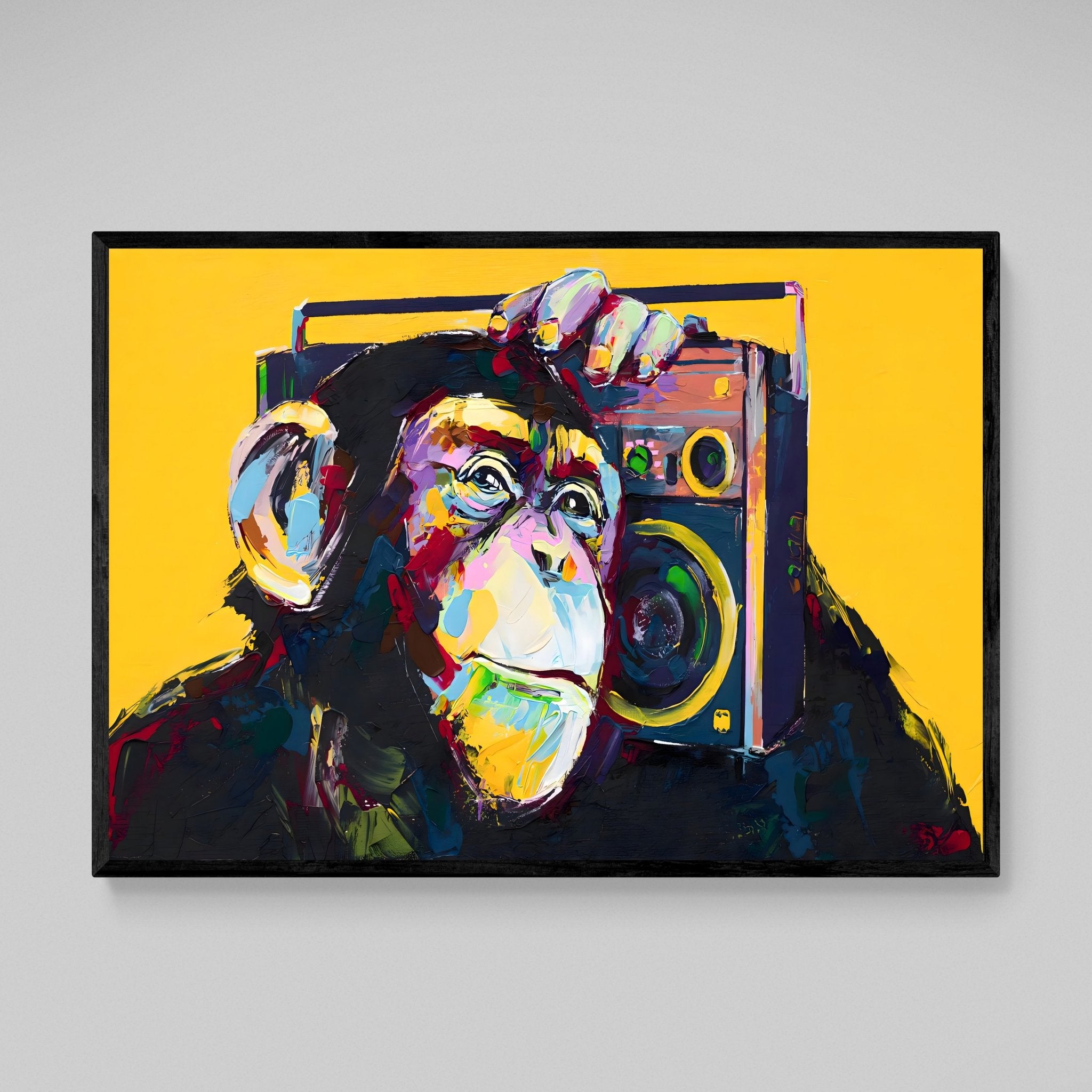 Pop Art Monkey Wall Art - Luxury Art Canvas