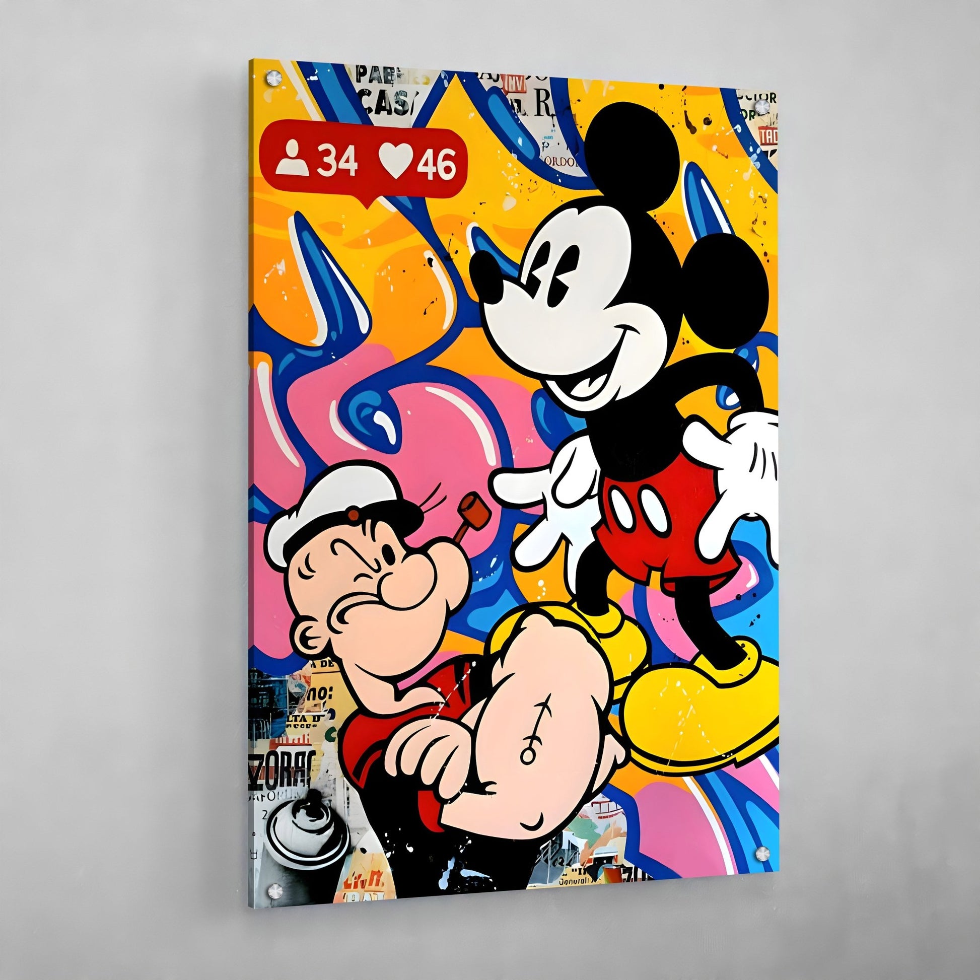 Pop Art Pop Culture Wall Art - Luxury Art Canvas