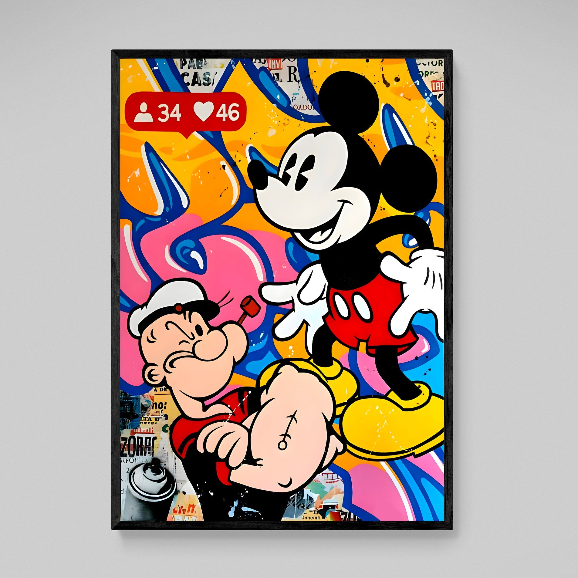 Pop Art Pop Culture Wall Art - Luxury Art Canvas