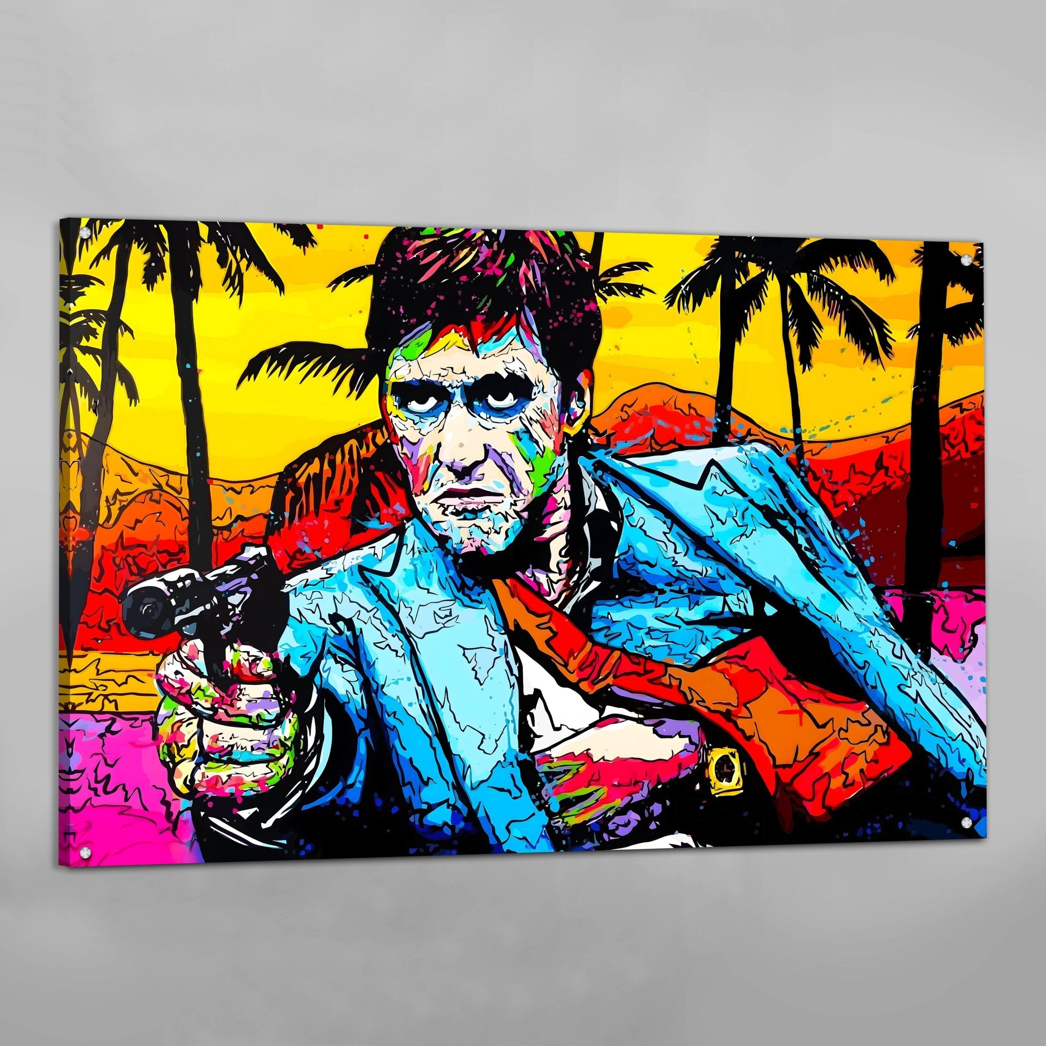 Pop Art Scarface Wall Art - Luxury Art Canvas