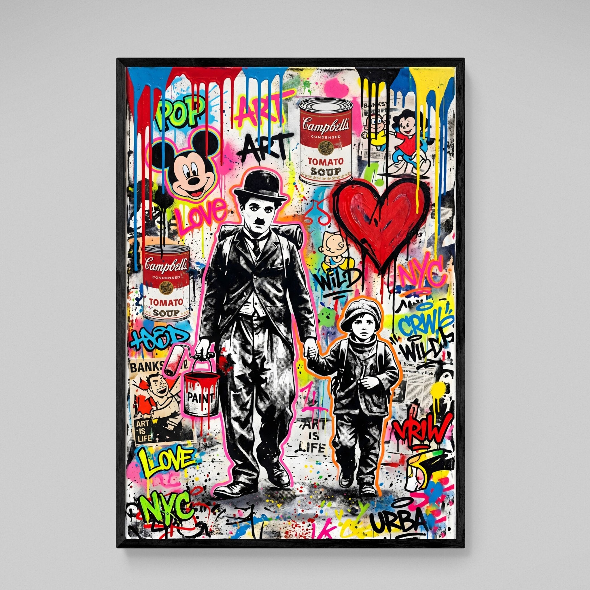 Pop Culture Banksy Wall Art - Luxury Art Canvas