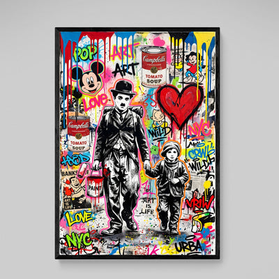 Pop Culture Banksy Wall Art - Luxury Art Canvas
