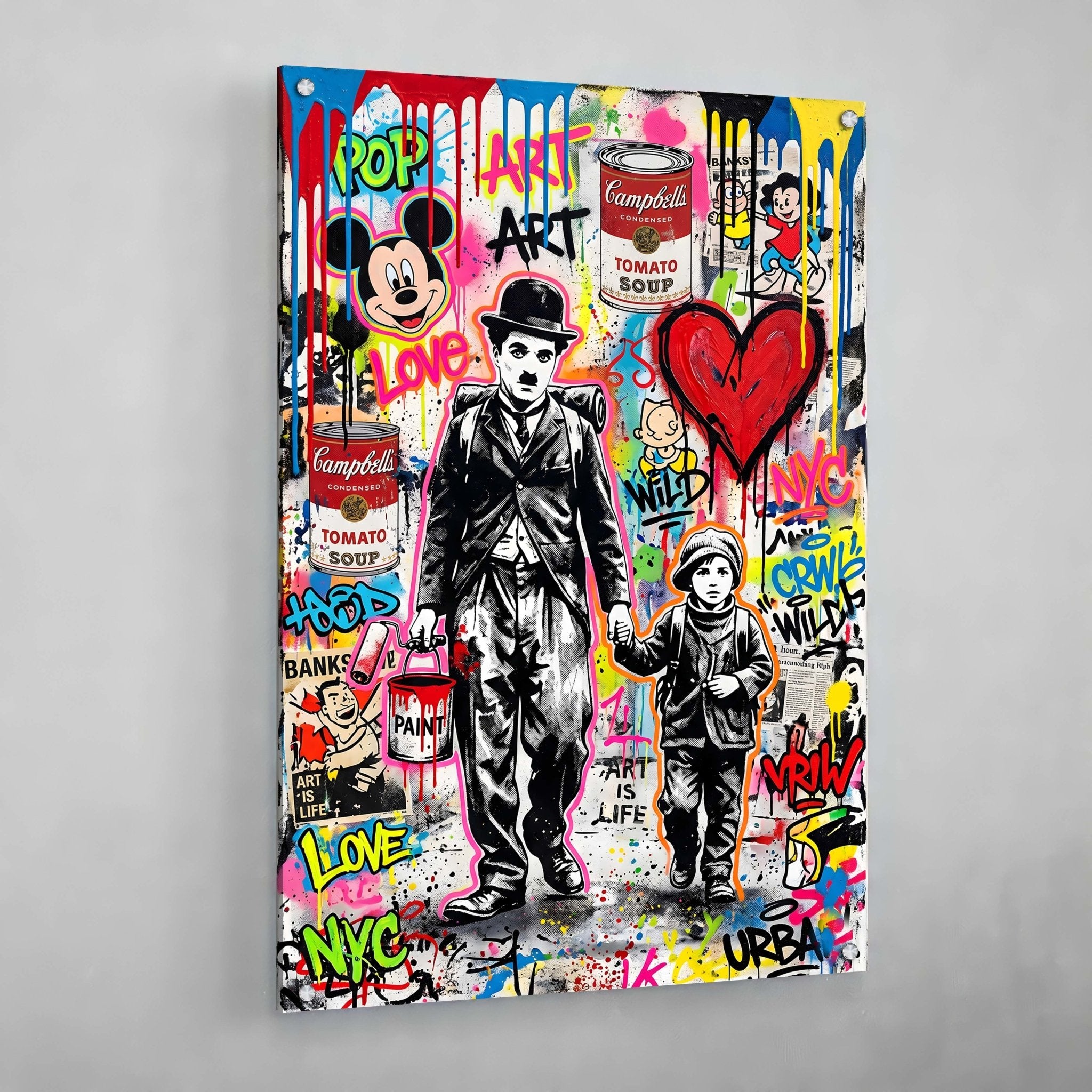 Pop Culture Banksy Wall Art - Luxury Art Canvas