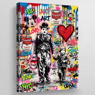 Pop Culture Banksy Wall Art - Luxury Art Canvas