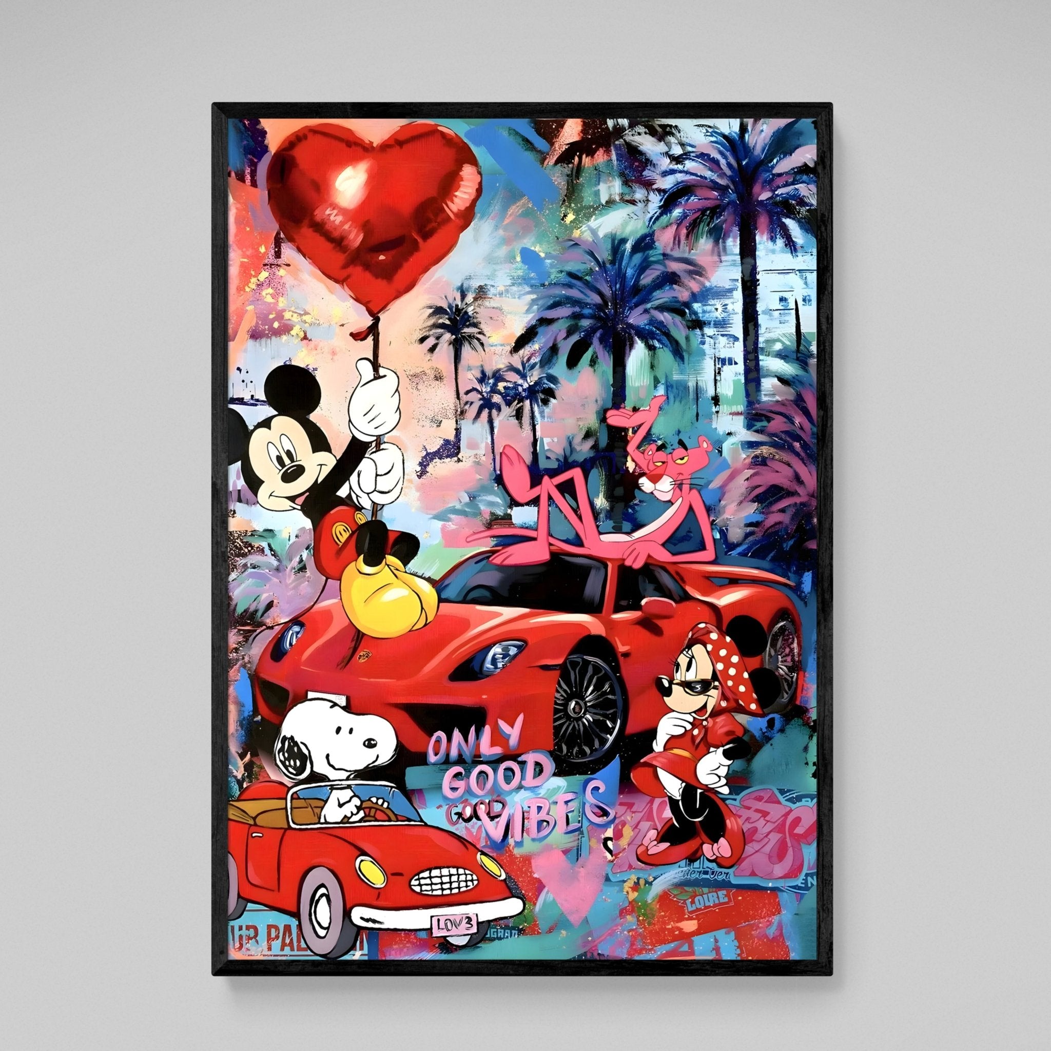 Pop Culture Graffiti Canvas - Luxury Art Canvas