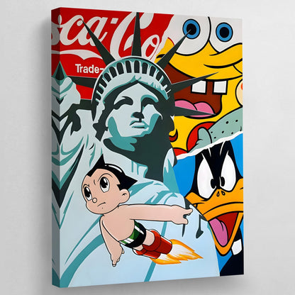 Pop Culture Wall Art - Luxury Art Canvas