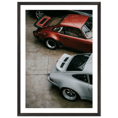 Porsche Duo Photography Wall Art - Luxury Art Canvas