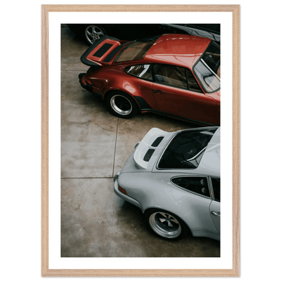 Porsche Duo Photography Wall Art - Luxury Art Canvas