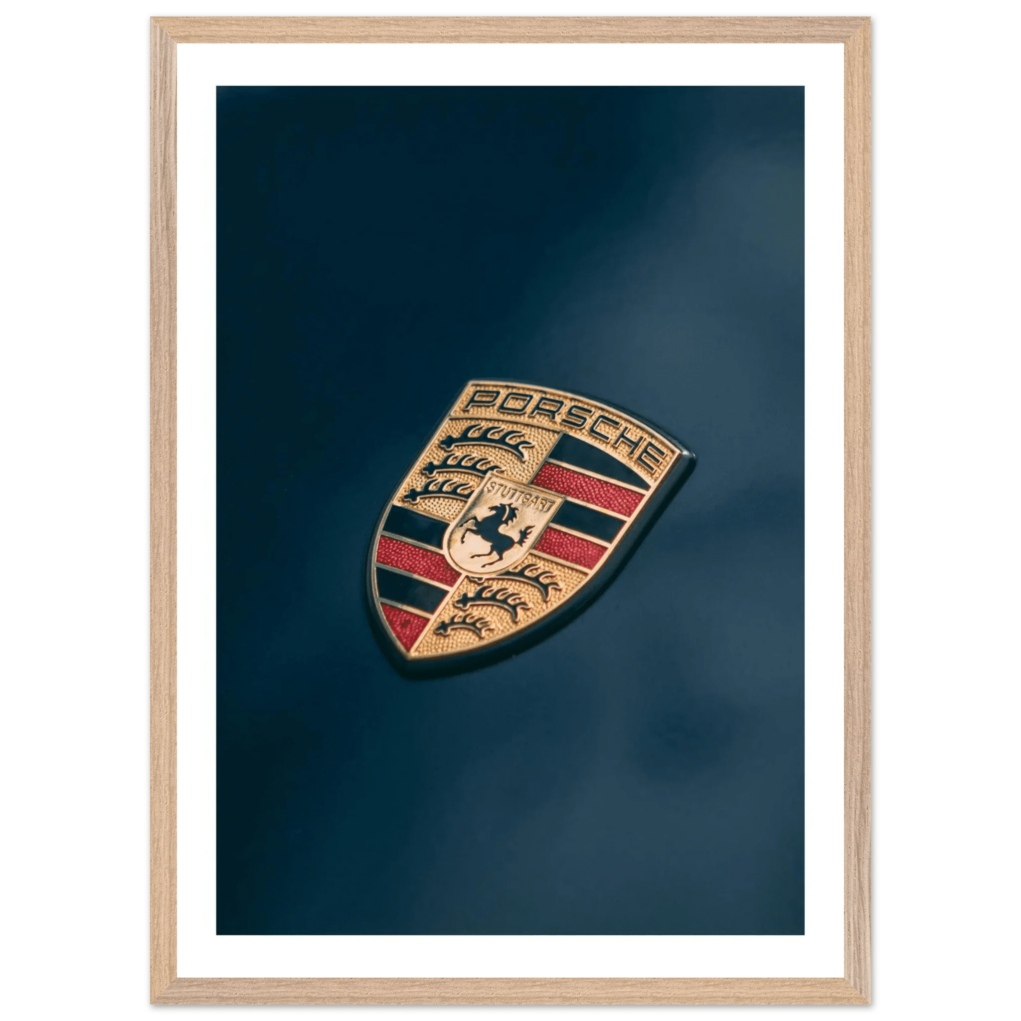 Porsche Logo Photography Wall Art - Luxury Art Canvas
