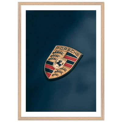Porsche Logo Photography Wall Art - Luxury Art Canvas