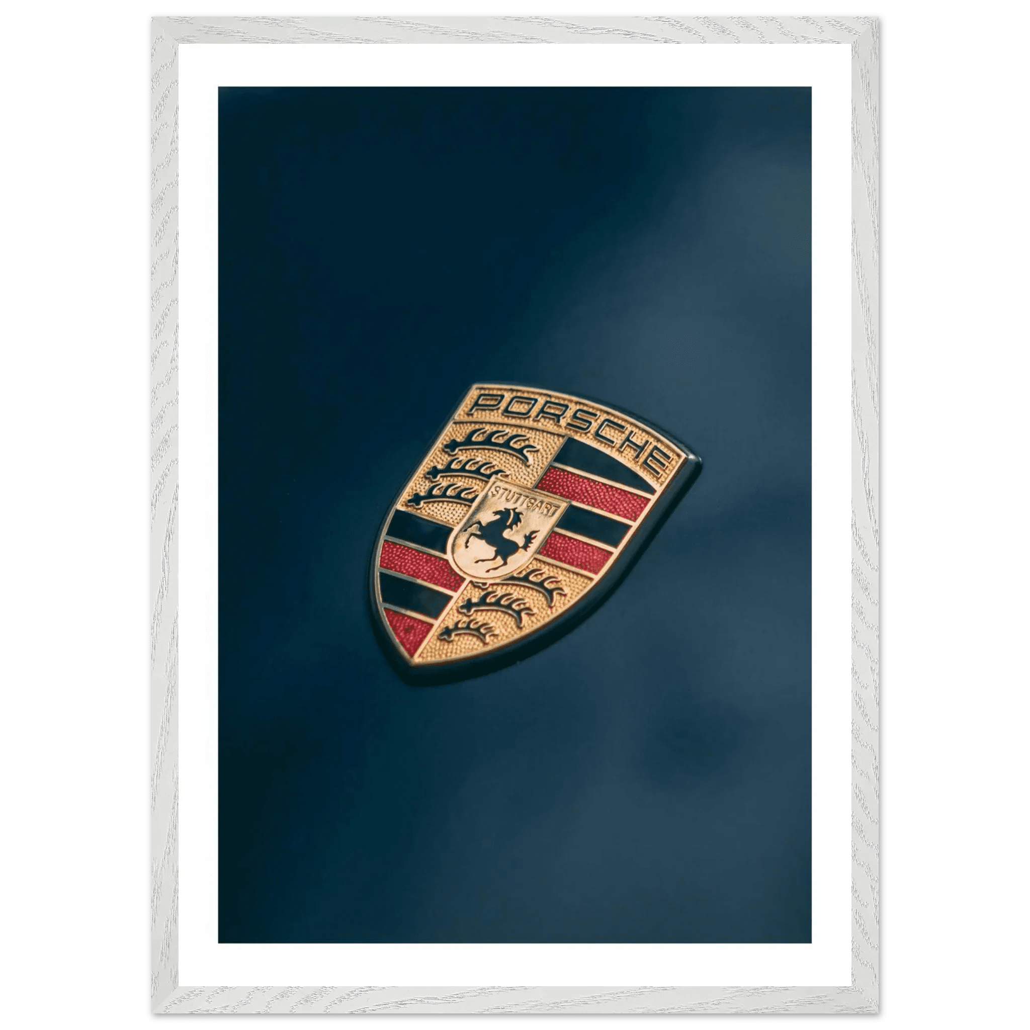 Porsche Logo Photography Wall Art - Luxury Art Canvas
