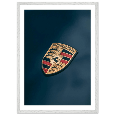 Porsche Logo Photography Wall Art - Luxury Art Canvas