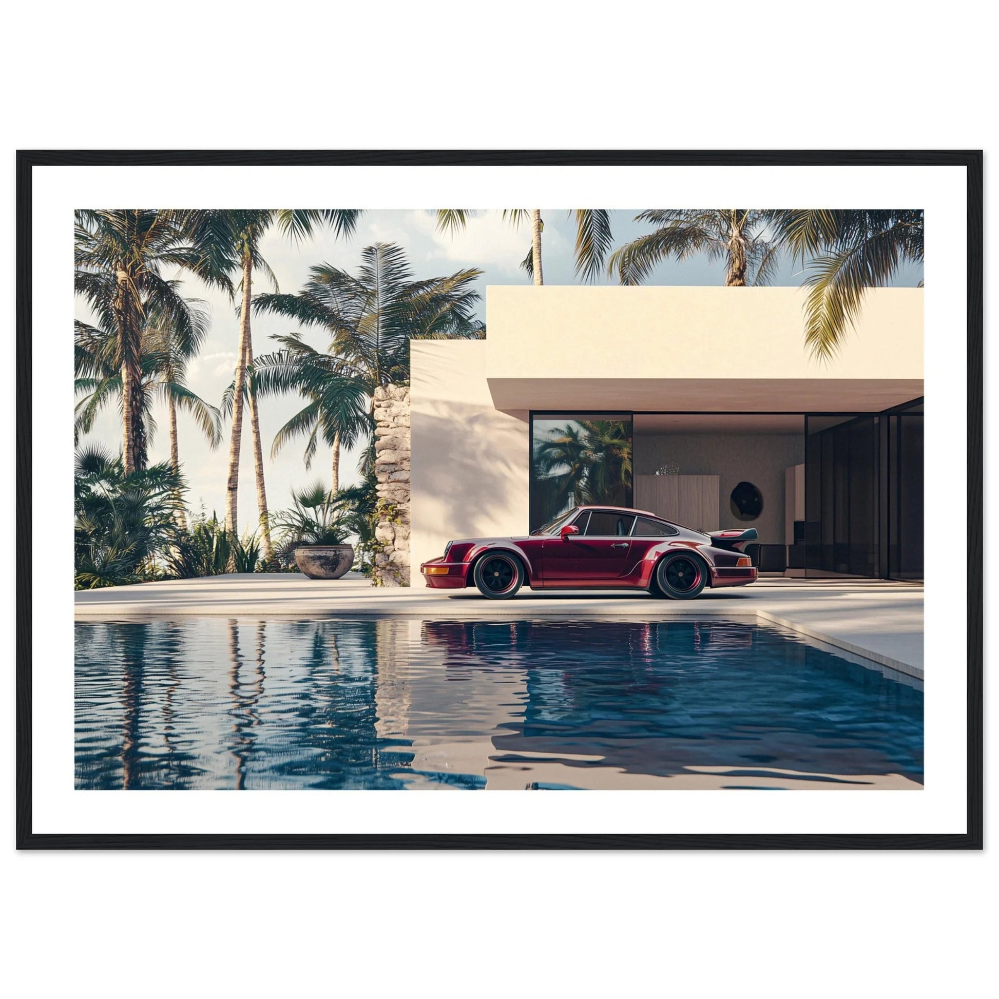 Porsche Retro Photography Wall Art - Luxury Art Canvas