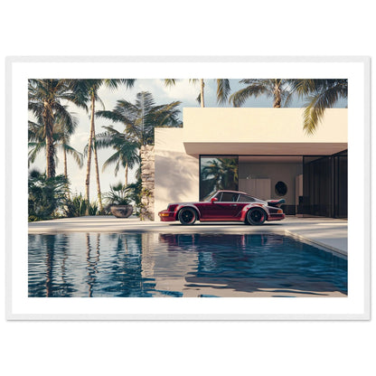 Porsche Retro Photography Wall Art - Luxury Art Canvas