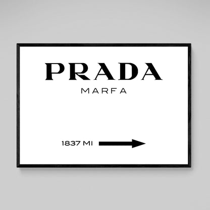 Prada Marfa Wall Art - Luxury Art Canvas