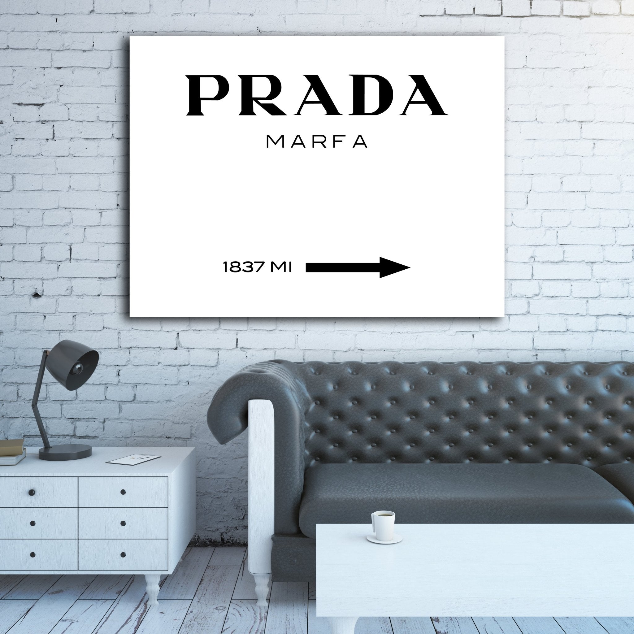 Prada Marfa Wall Art & Gossip Girl Inspired Prints - Shop Now – Luxury Art  Canvas