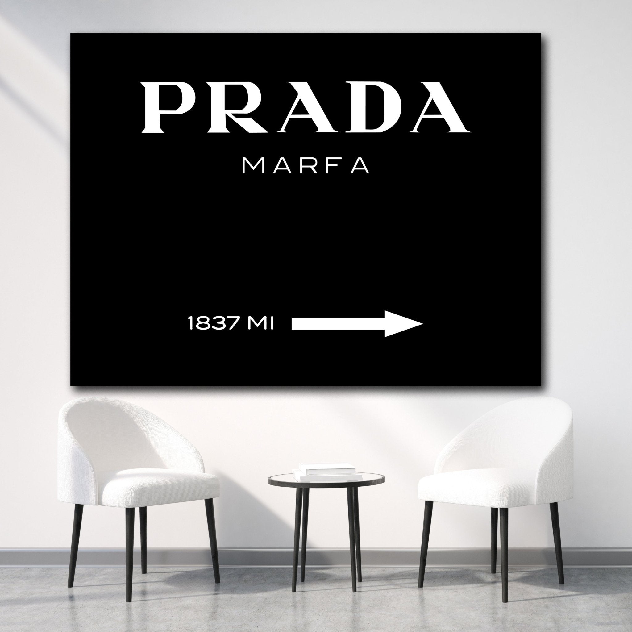 Prada Marfa Wall Art & Gossip Girl Inspired Prints - Shop Now – Luxury Art  Canvas