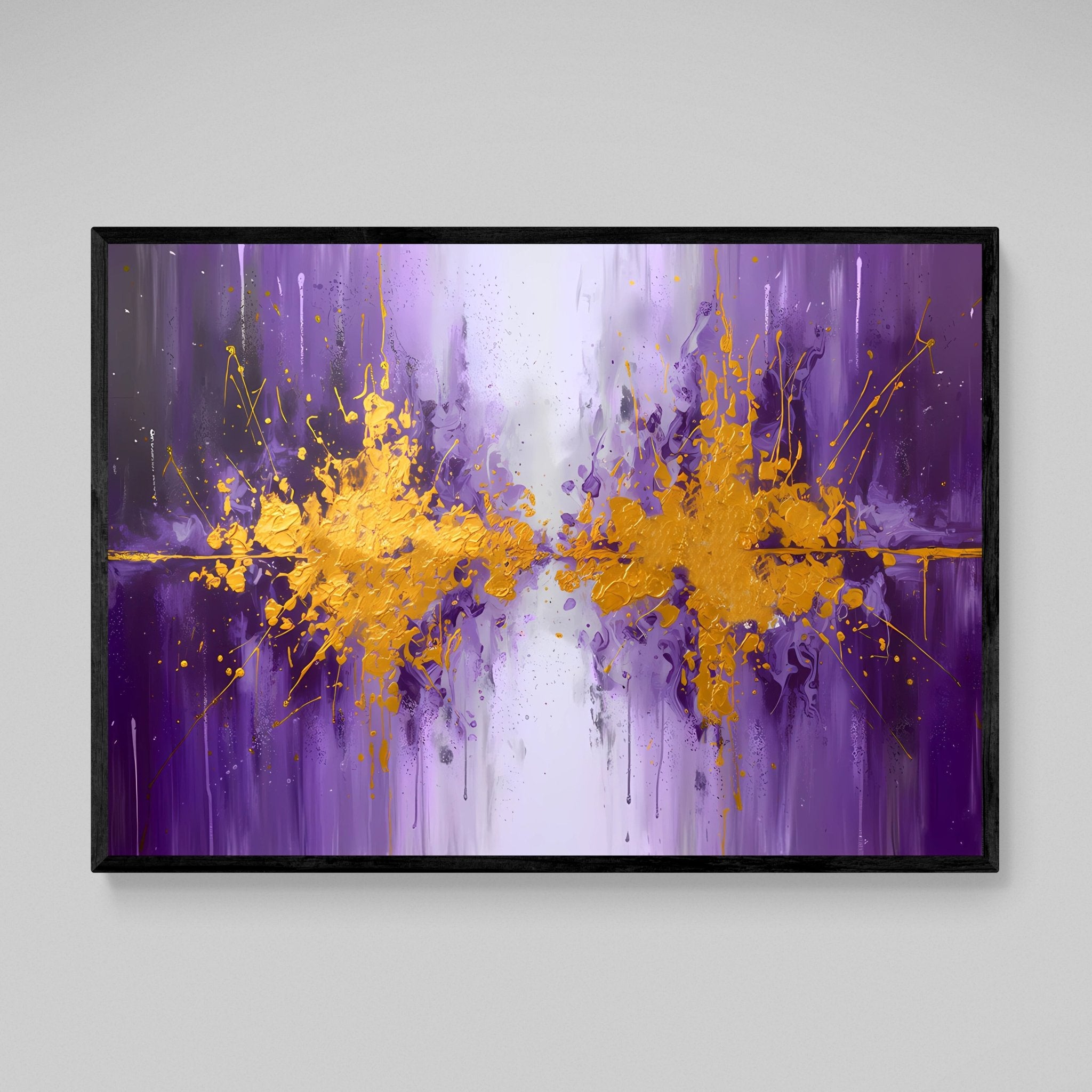 Purple Abstract Canvas - Luxury Art Canvas