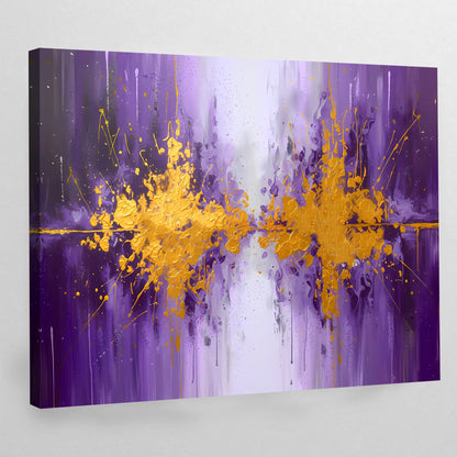 Purple Abstract Canvas - Luxury Art Canvas