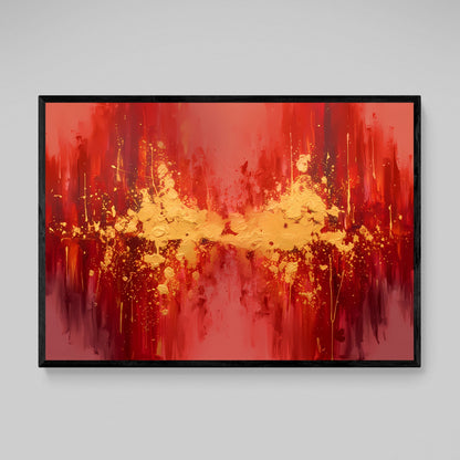 Red Abstract Canvas - Luxury Art Canvas