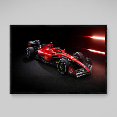 Red F1 Car Canvas Wall Art - Luxury Art Canvas