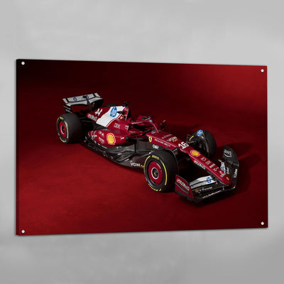 Red F1 Car Wall Art - Luxury Art Canvas