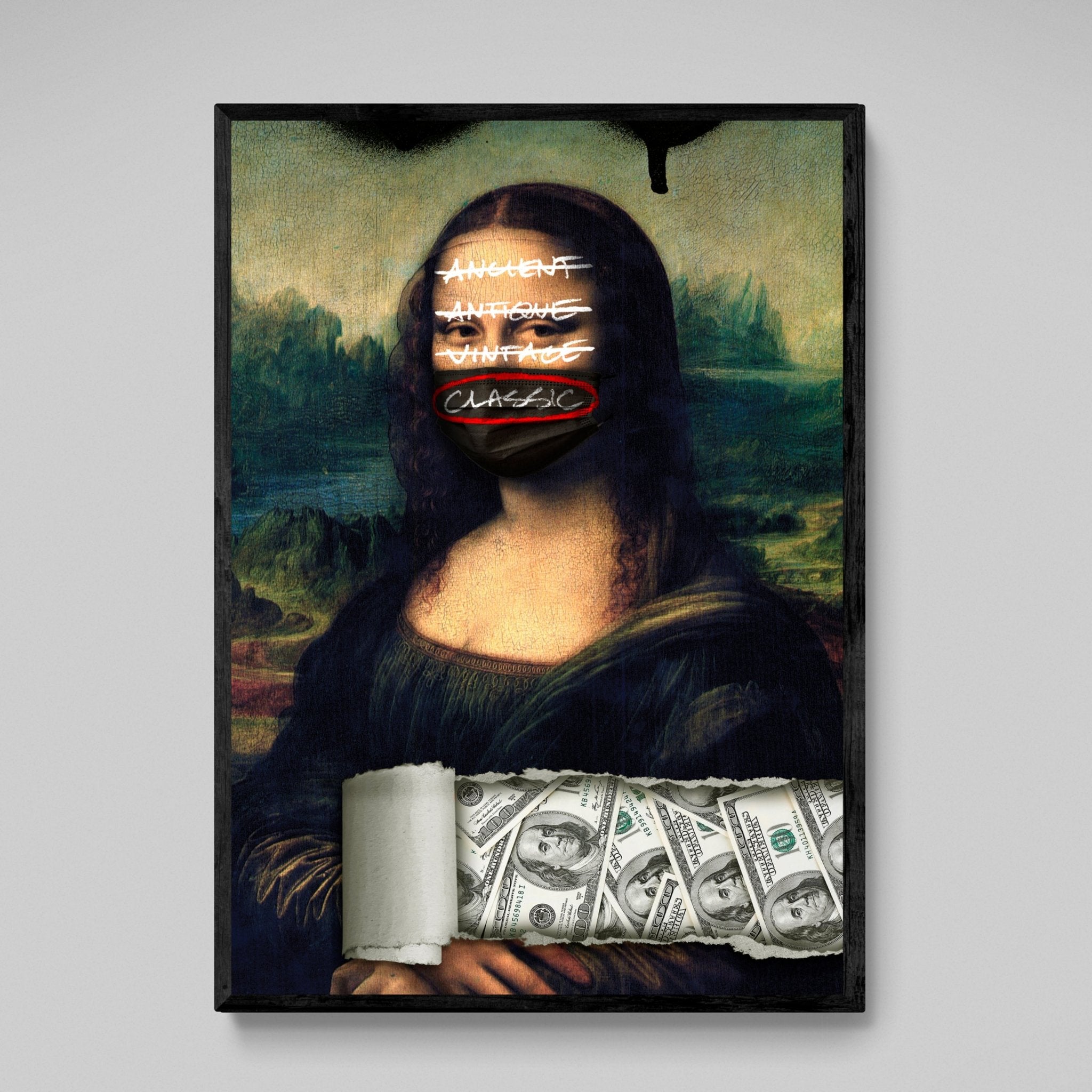 Reinvented Mona Lisa Wall Art - Luxury Art Canvas