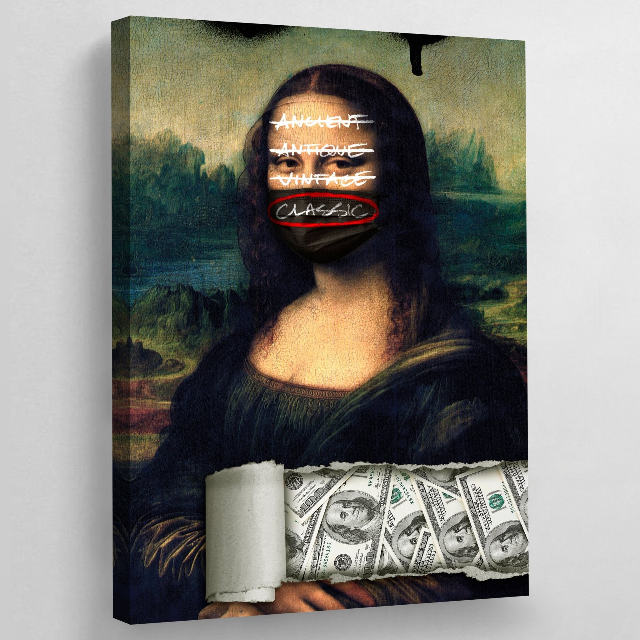 Reinvented Mona Lisa Wall Art - Luxury Art Canvas