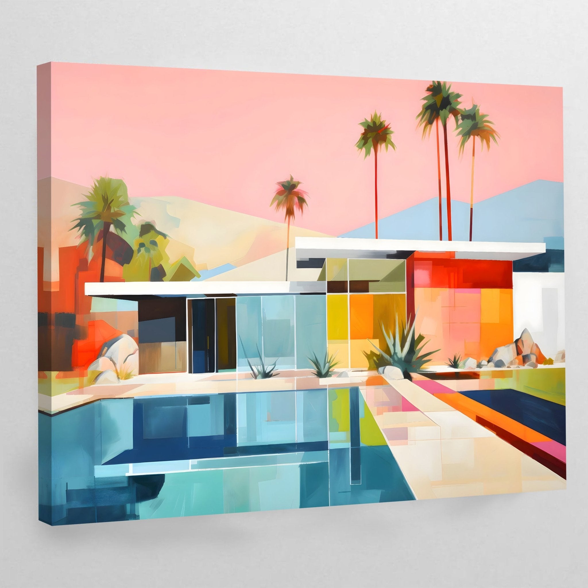 Retro Fusion Modern Wall Art - Luxury Art Canvas
