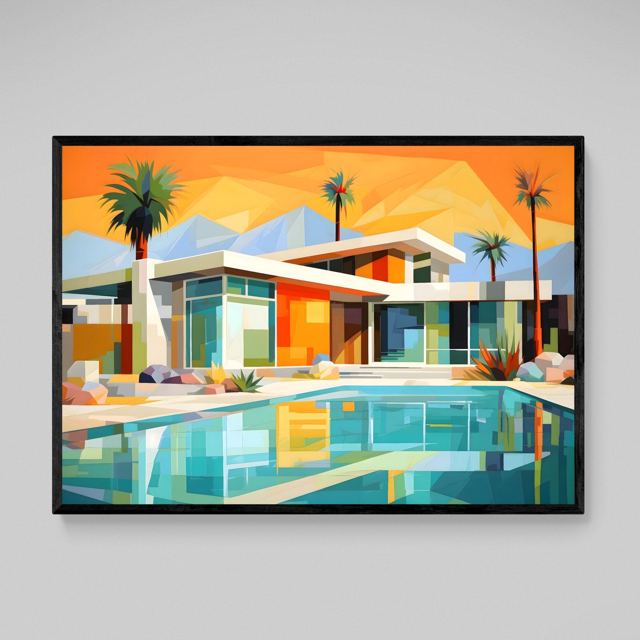 Retro Modern Canvas Wall Art - Luxury Art Canvas
