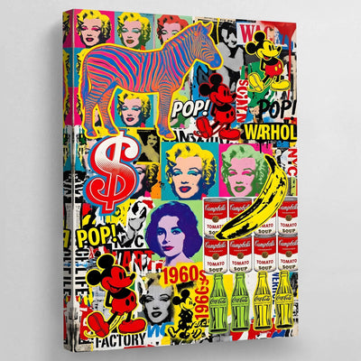 Retro Pop Culture Canvas - Luxury Art Canvas