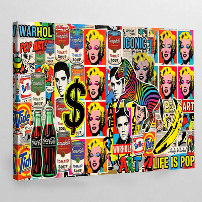 Retro Pop Culture Wall Art - Luxury Art Canvas