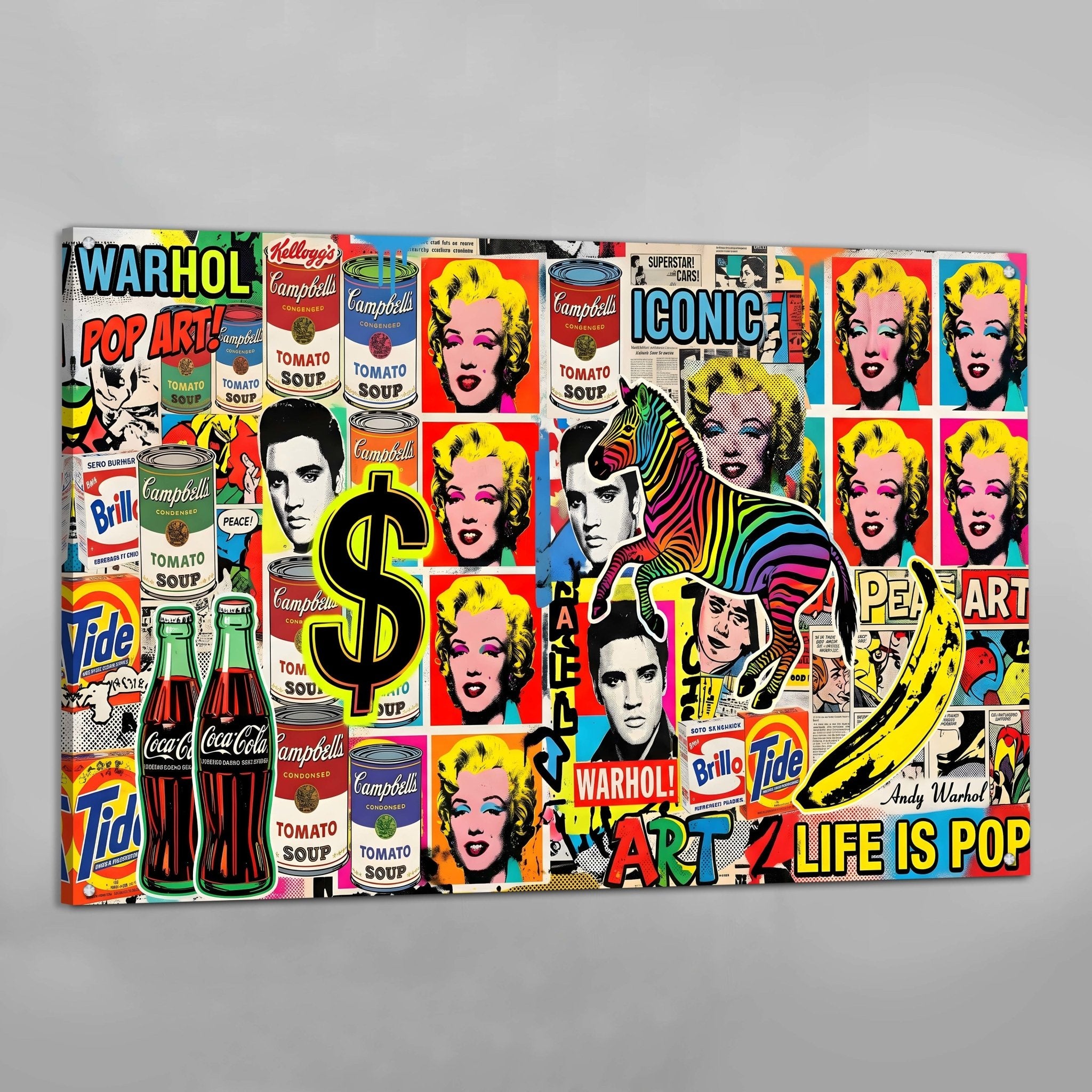 Retro Pop Culture Wall Art - Luxury Art Canvas