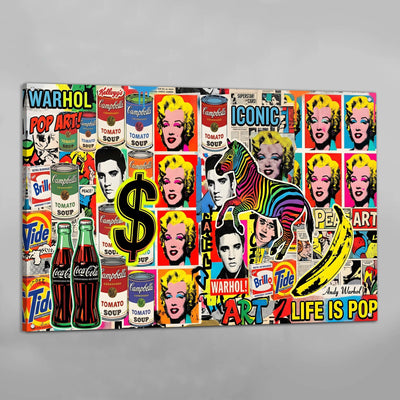 Retro Pop Culture Wall Art - Luxury Art Canvas