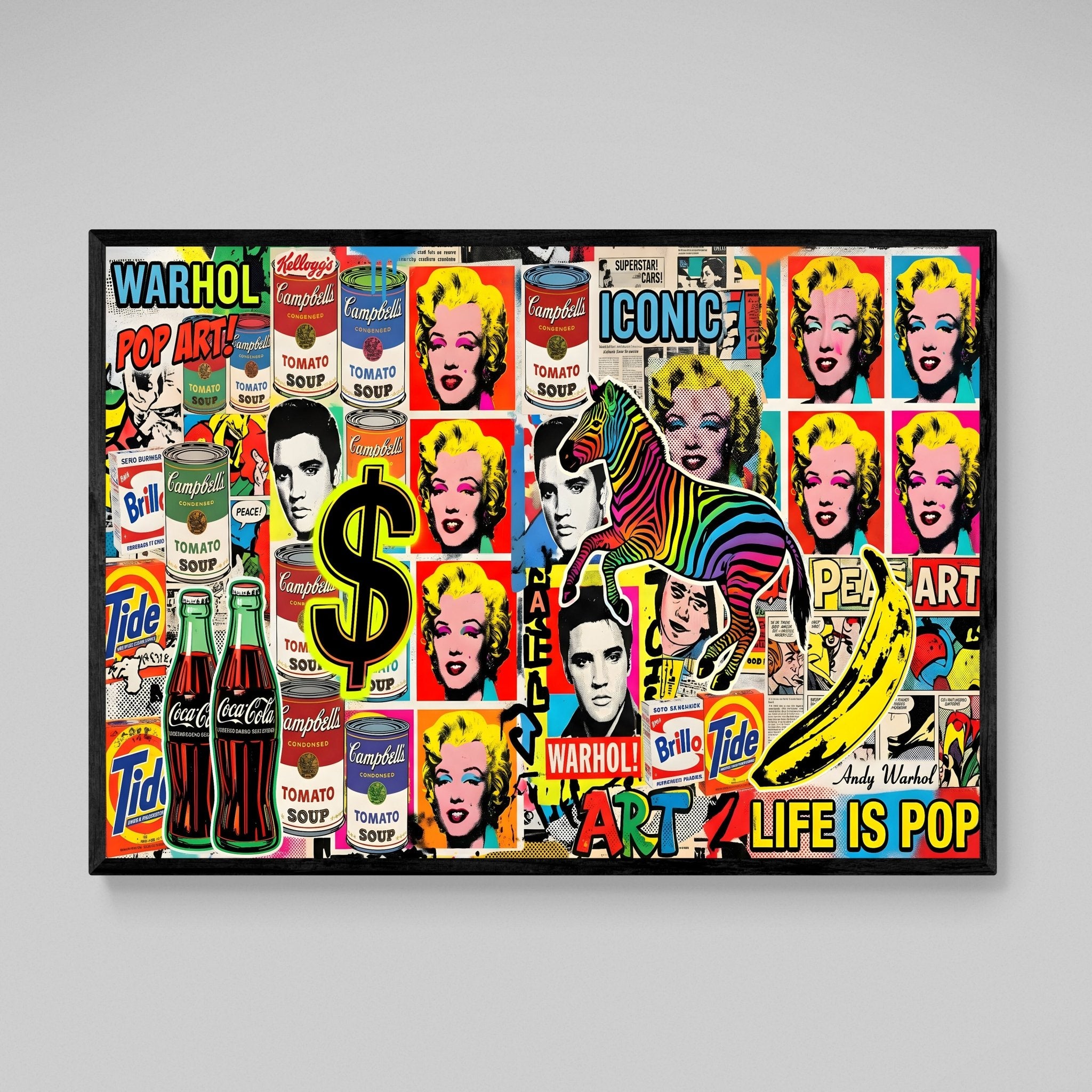 Retro Pop Culture Wall Art - Luxury Art Canvas