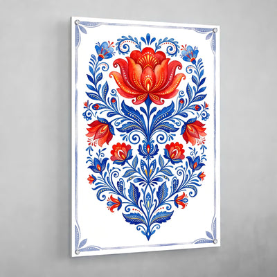 Scandinavian Floral Wall Art - Luxury Art Canvas