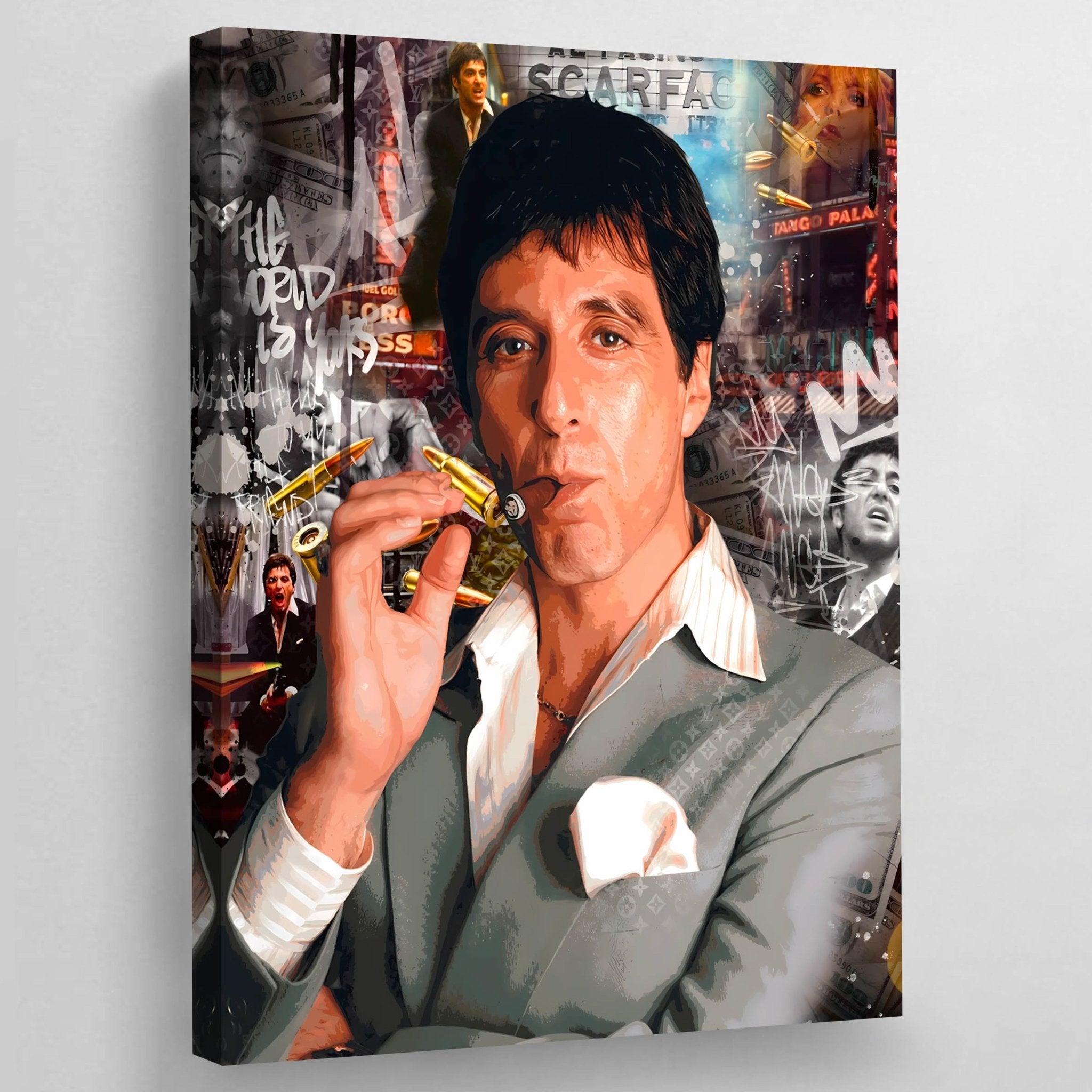 Scarface Wall Art - Luxury Art Canvas