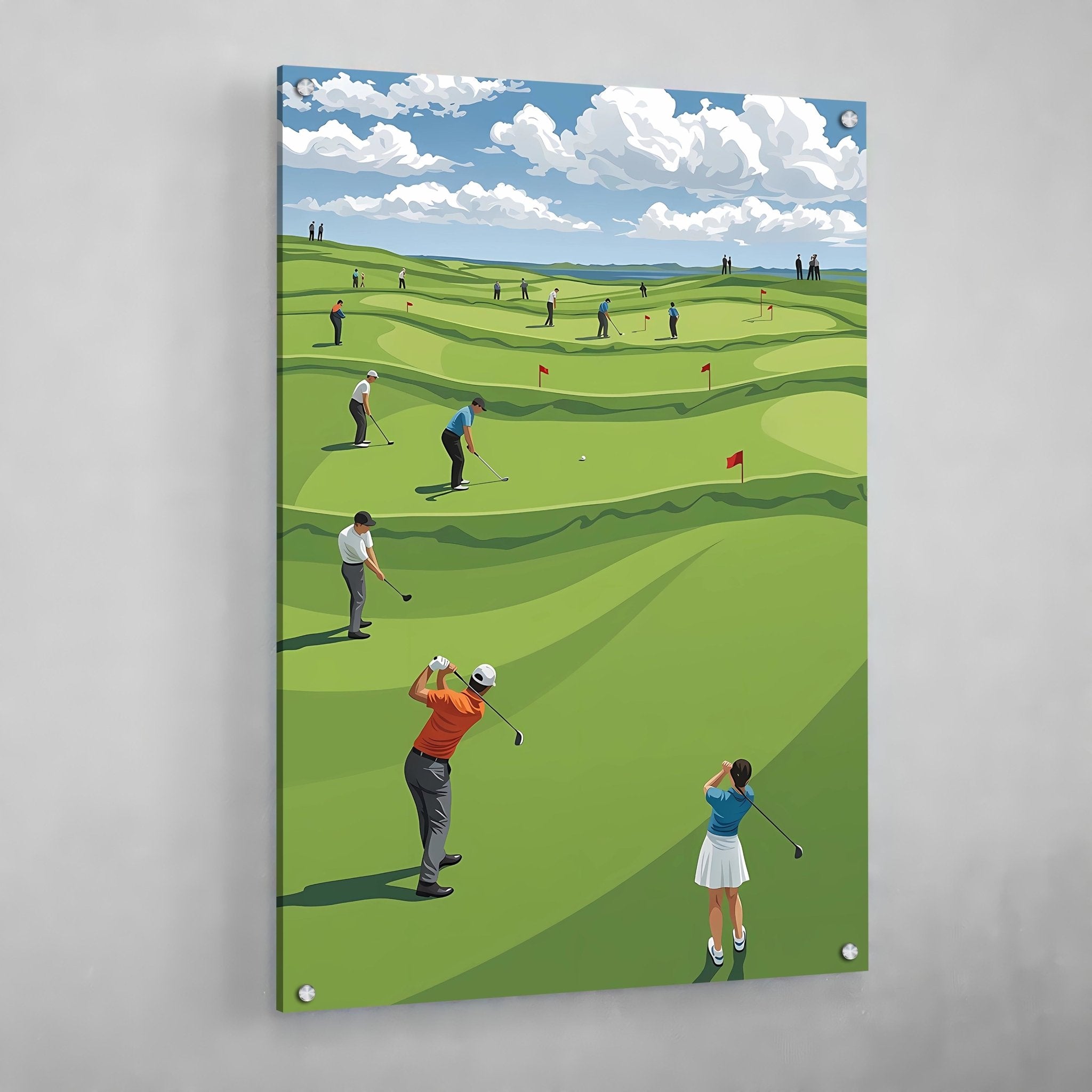 Scenic Fairway Golf Wall Art - Luxury Art Canvas