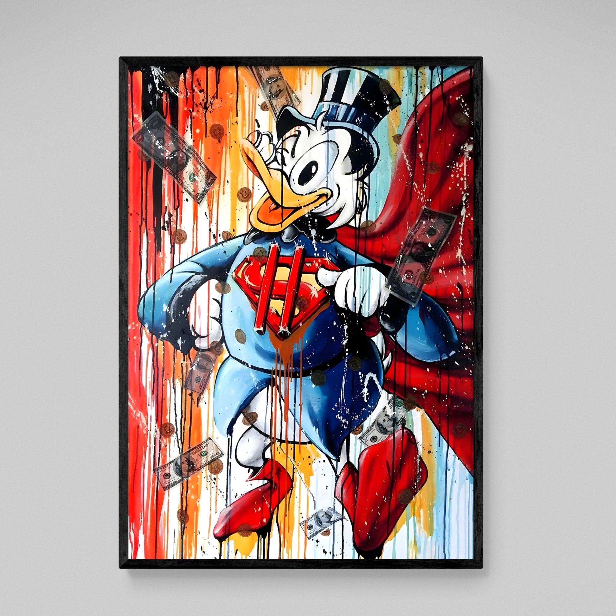 Scrooge Graffiti Canvas - Luxury Art Canvas