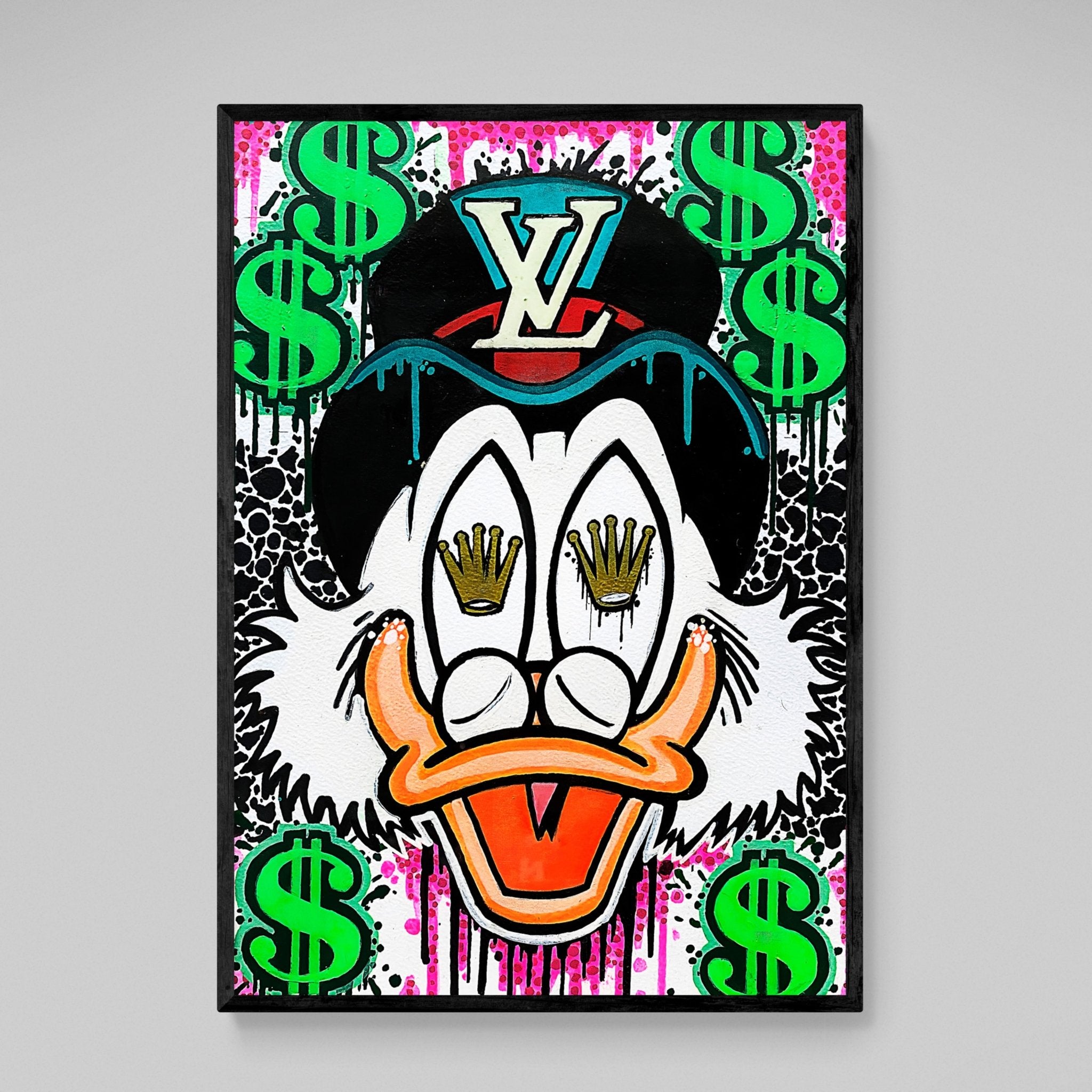 Scrooge Louis Vuitton Wall Art - Luxury Art Canvas