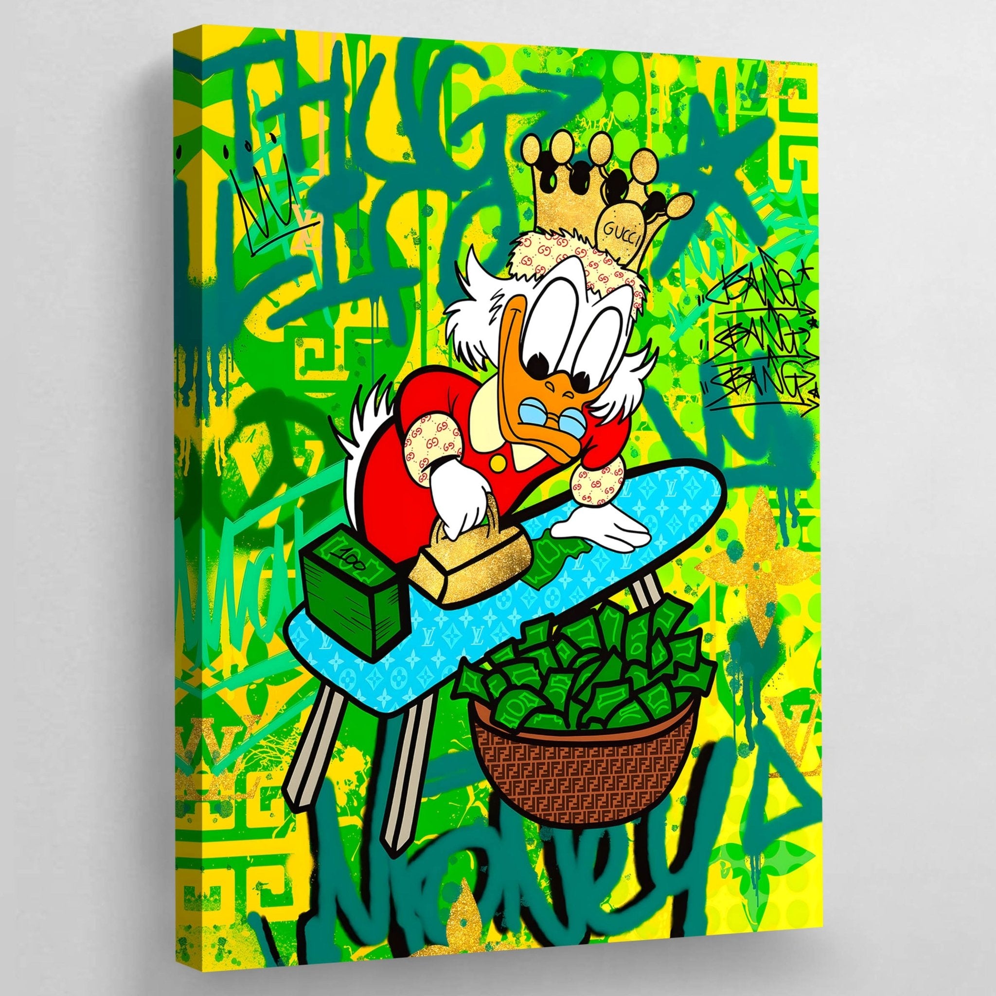 Scrooge Money Wall Art - Luxury Art Canvas