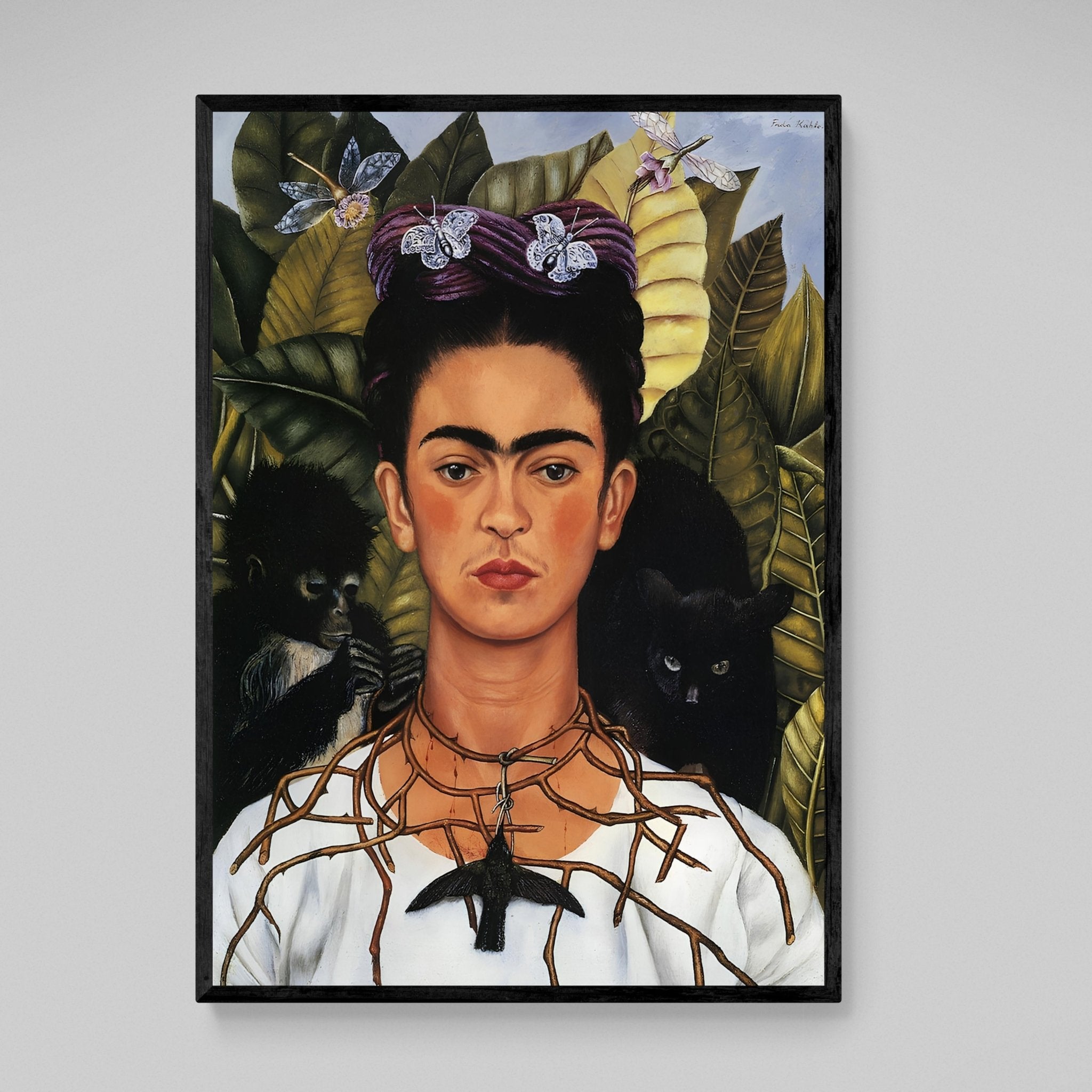 Self Portrait Frida Kahlo Wall Art - Luxury Art Canvas