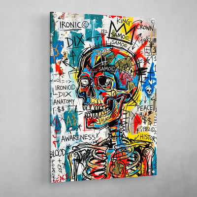 Skeleton Graffiti Wall Art - Luxury Art Canvas