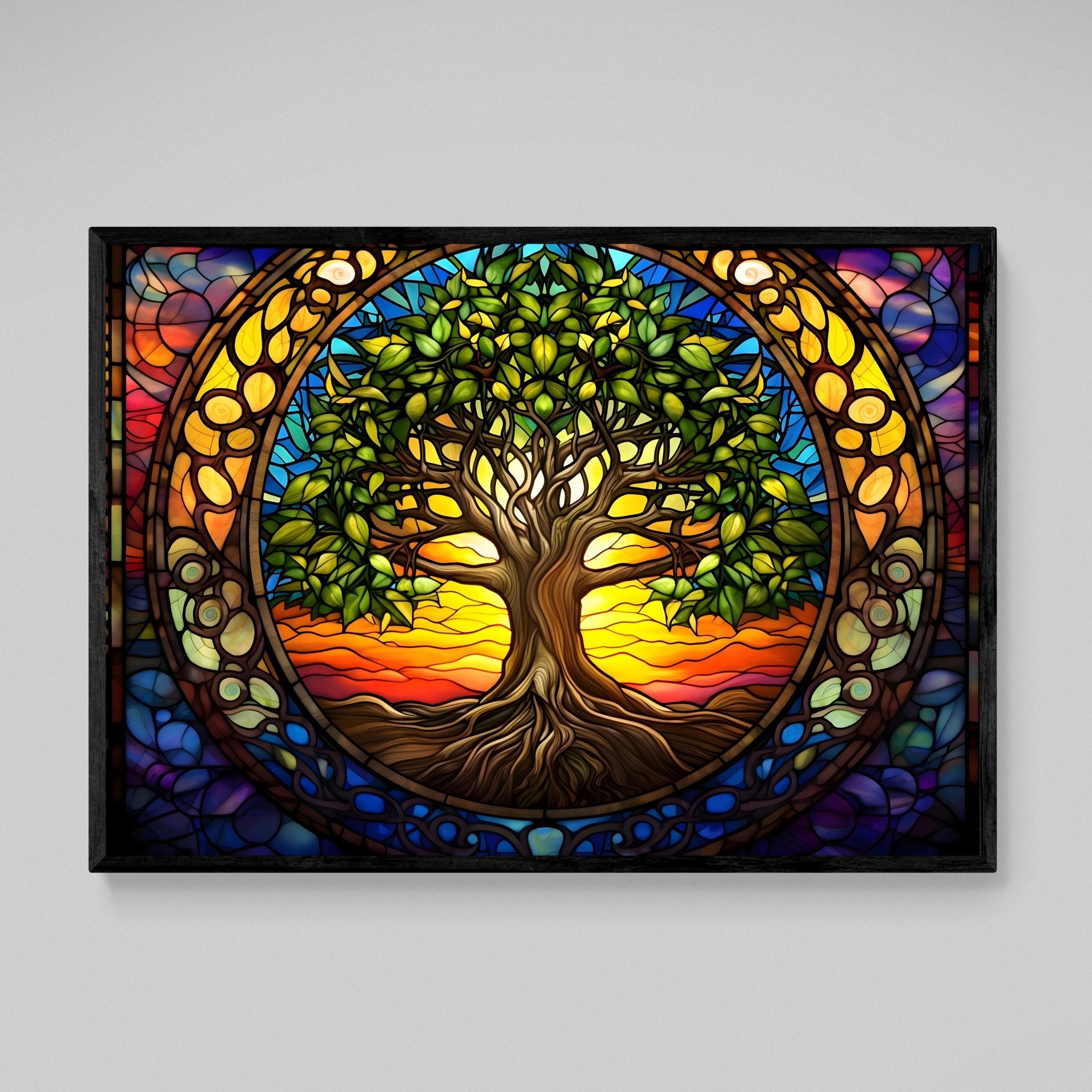 Spiritual Tree Of Life Wall Art - Luxury Art Canvas