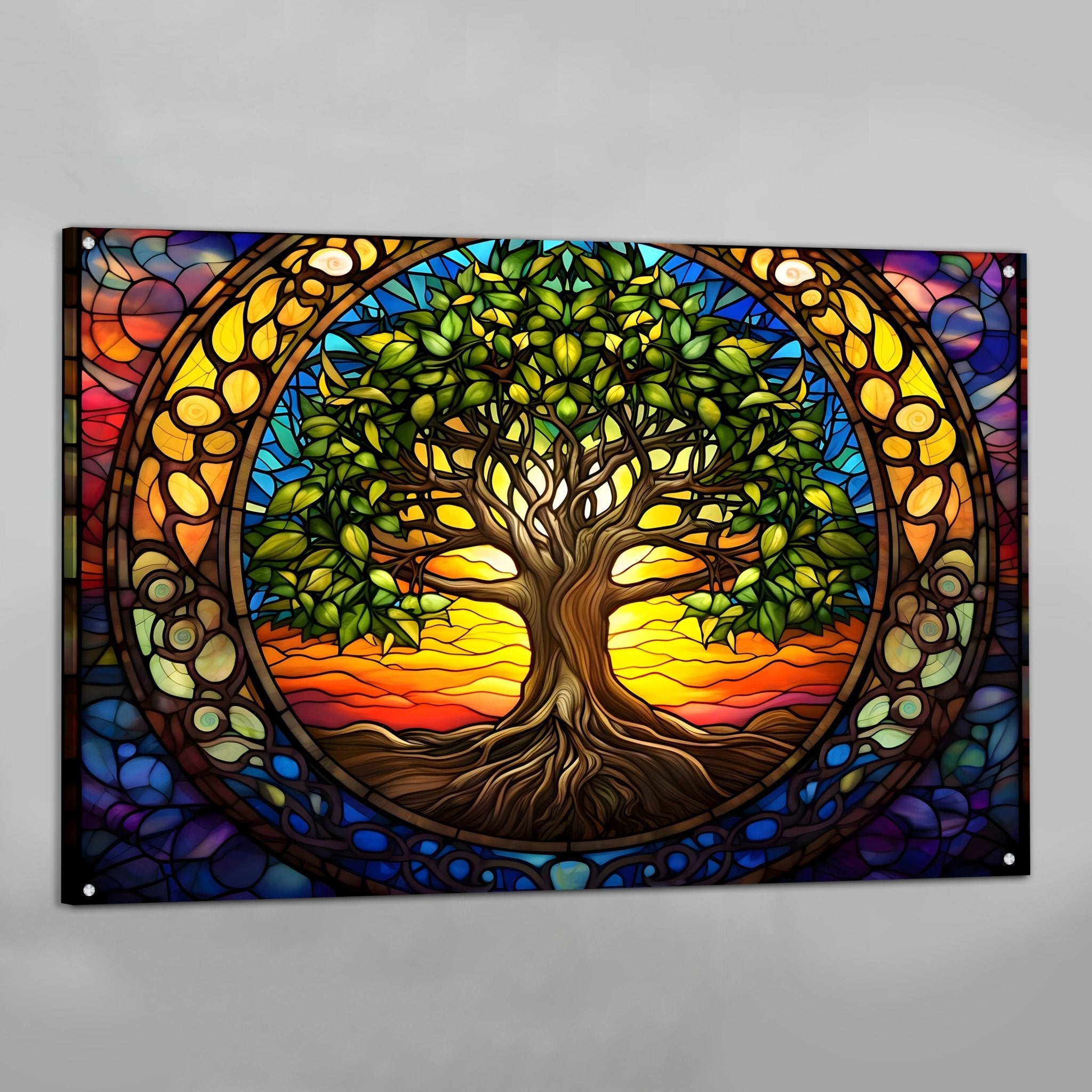 Spiritual Tree Of Life Wall Art - Luxury Art Canvas