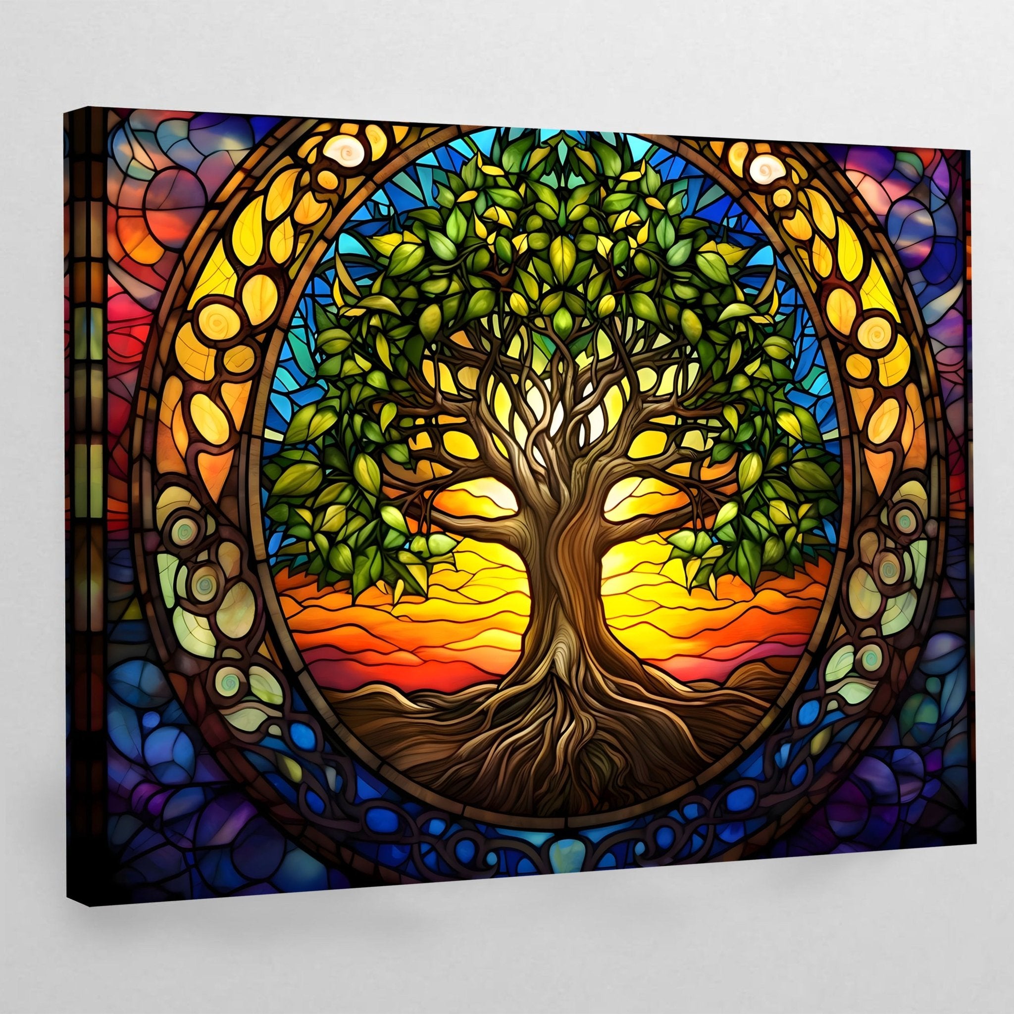 Spiritual Tree Of Life Wall Art - Luxury Art Canvas