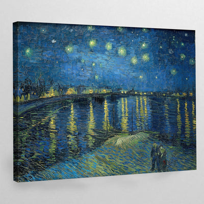 Starry Night Over The Rhone Wall Art - Luxury Art Canvas